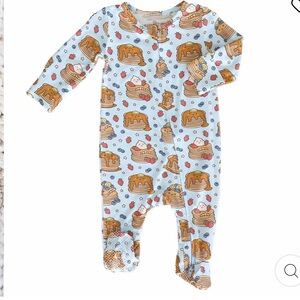 CADEN‎ LANE 3-6M BRUNCH BUDDIES ZIPPER FOOTIE